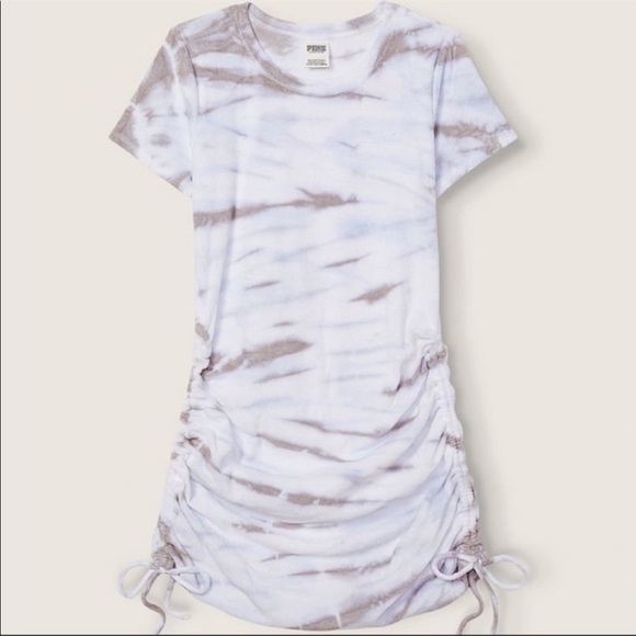 VICTORIA'S SECRET Pink by VARSITY BEACH TERRY rushed dress - Picture 4 of 16